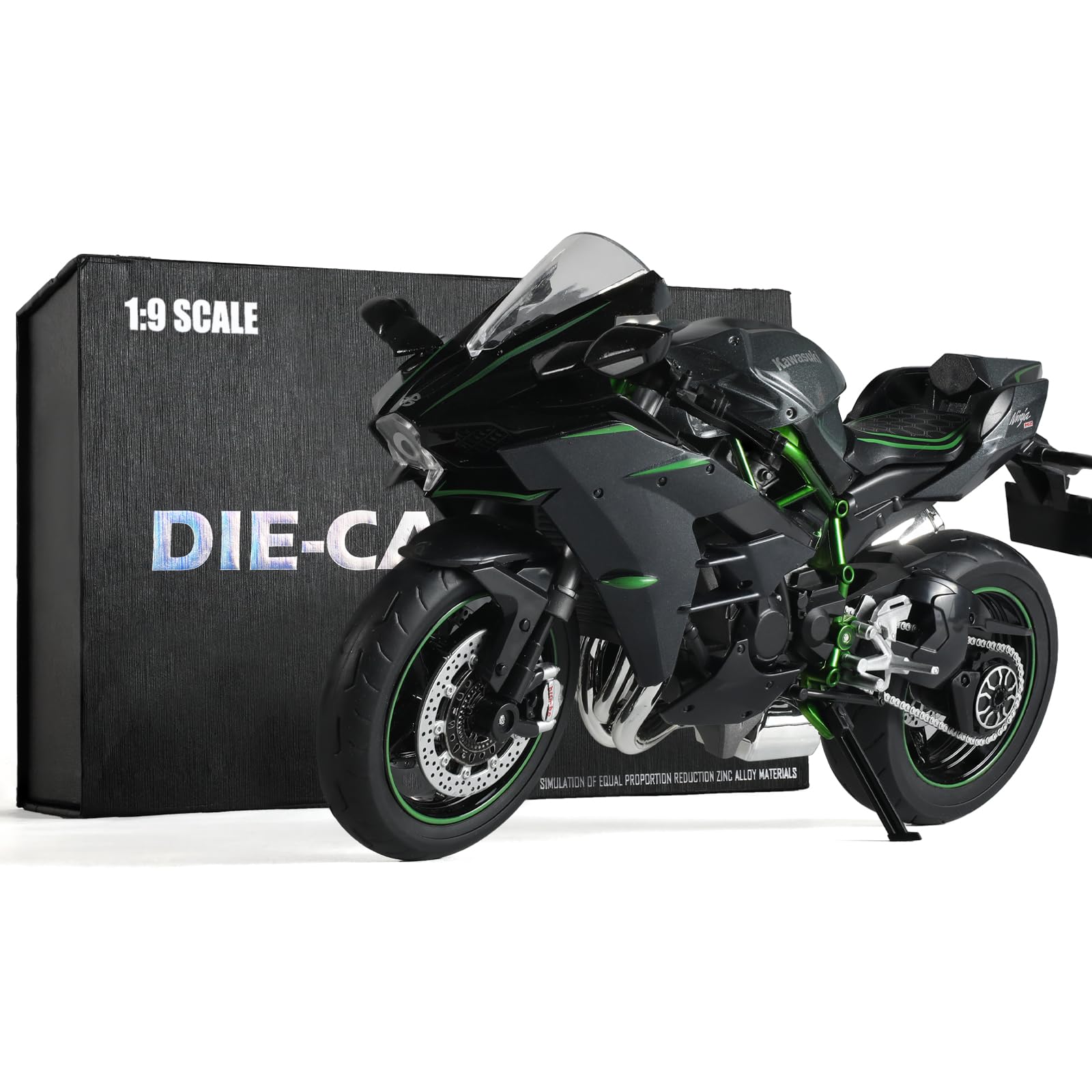Amazon.com: Risopen 1:9 Motorcycle Model for Kawasaki Ninja H2