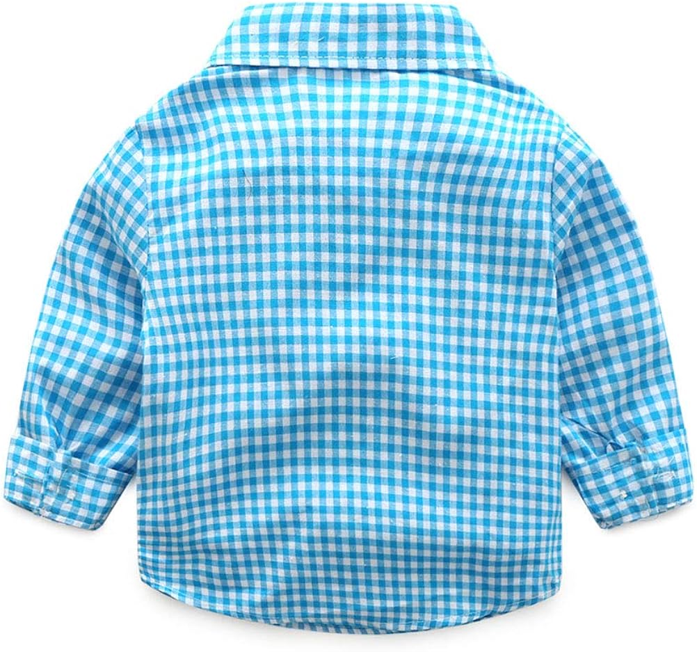 Vista 3 de YUN HAO Conjunto de ropa para bebé con pantalones suaves con corbatín