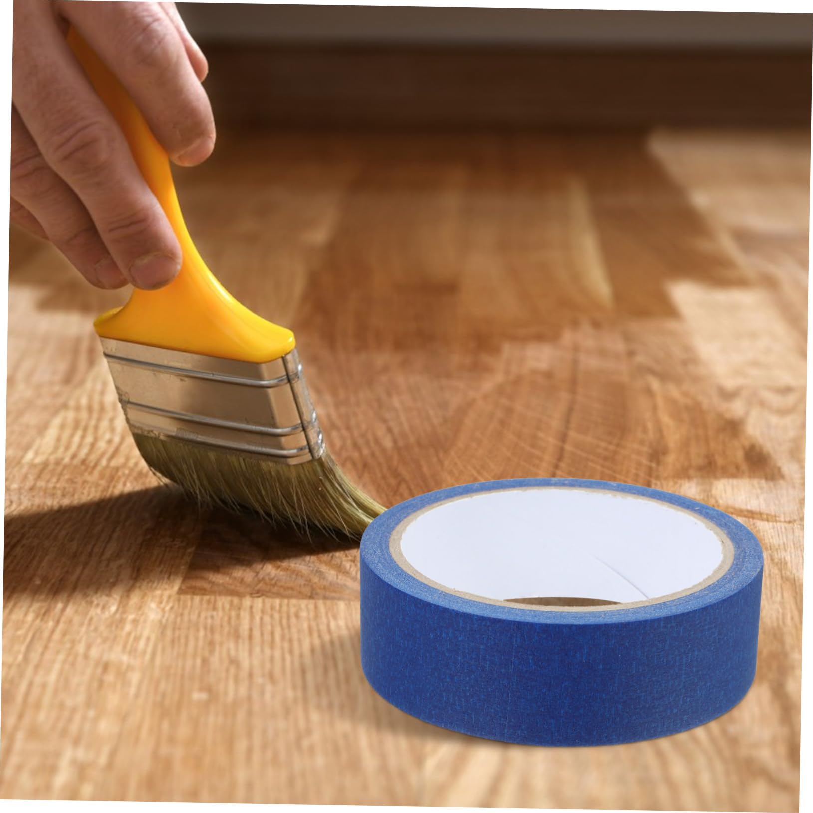 4 Rouleaux Ruban de Masquage Peinture Multifonction Ruban Adhésif Artiste Bleu Profond pour Protection Surface Verre Carrelage