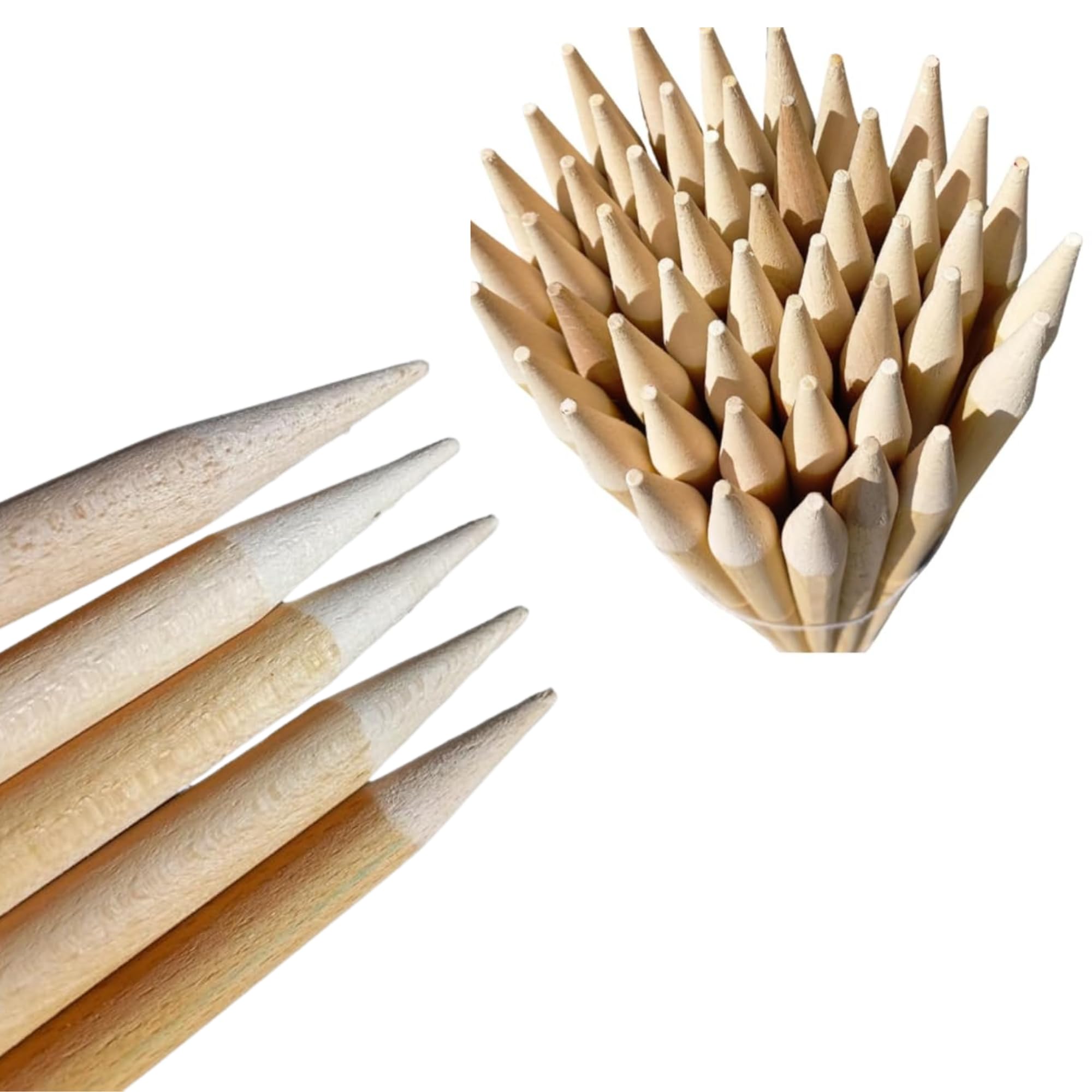 Clôture en Osier 50x300 cm avec 7 Piquets en Bois Ø18 mm et 30 Colliers – Canisse Osier Brise Vue Jardin Terrasse Balcon