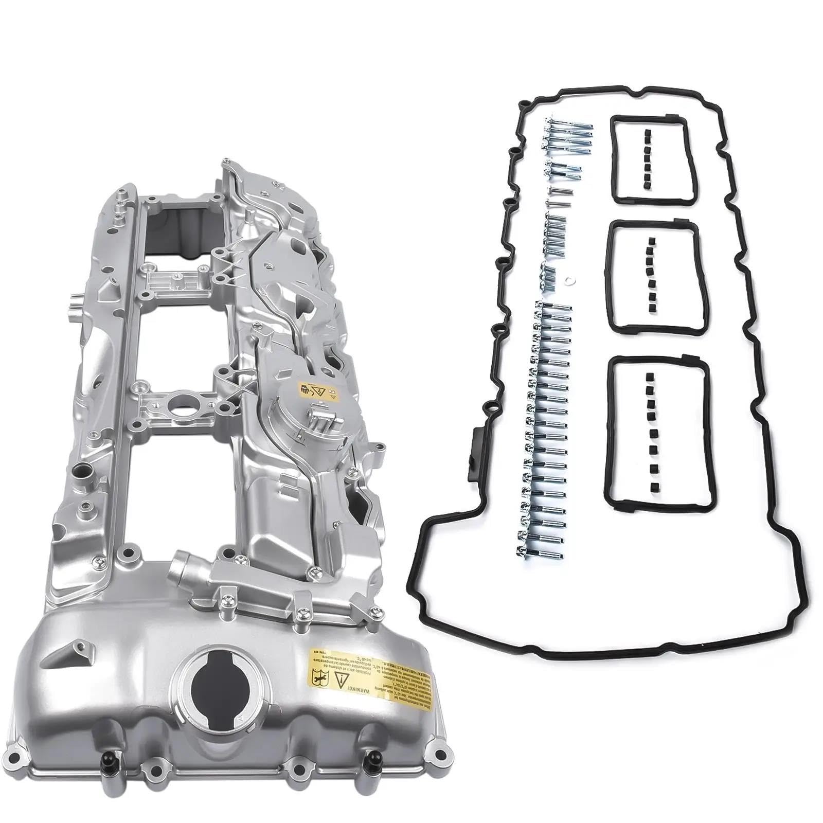 Coperchio valvola auto 11127570292 Coperchio Valvola In ALLUMINIO Con Guarnizione E Cappuccio Per BMW Per 135i 335i 535i 640i 740i X3 X5 N55 coperchio punterie