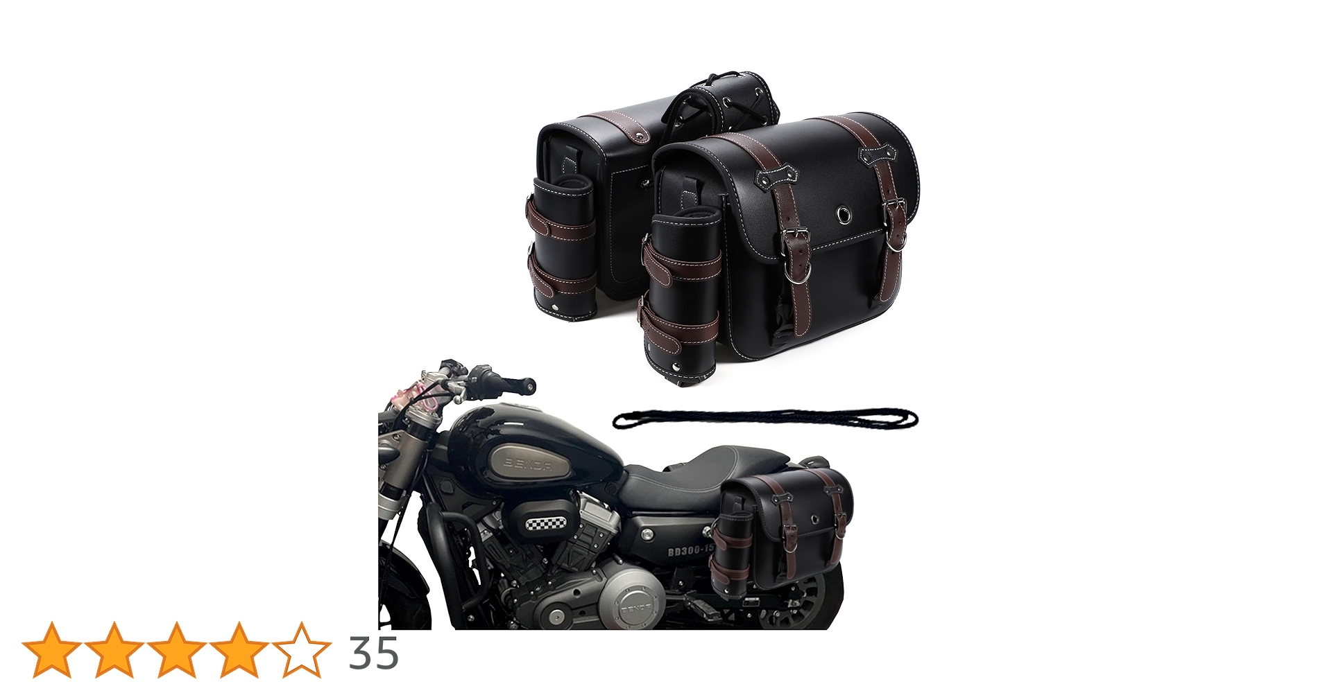 Amazon | PIENSE バイク用 サイドバッグ 左右セット ドリンクホルダー