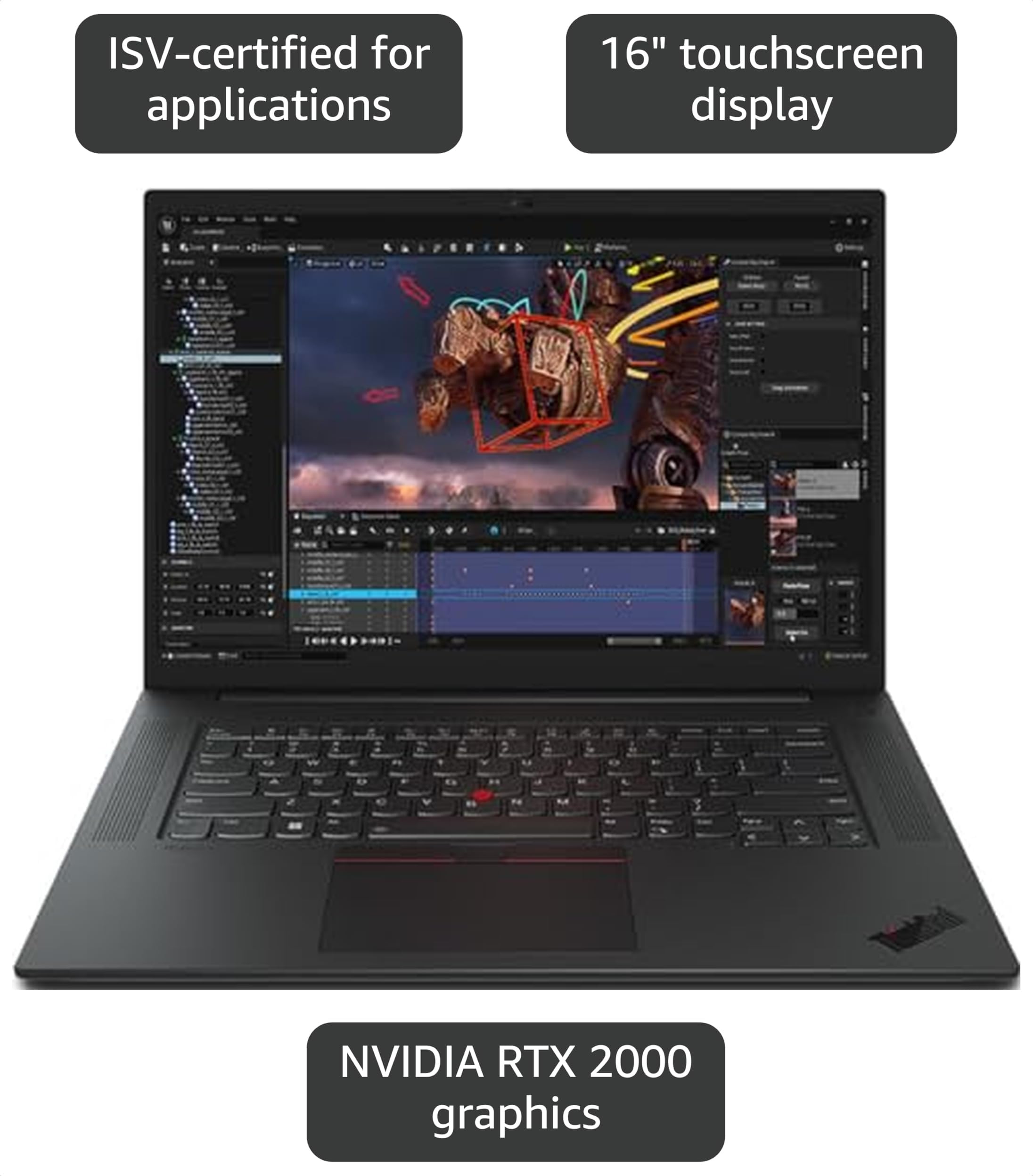 Amazon.com: Lenovo ThinkPad P1 Gen 6 21FV001GUS 16