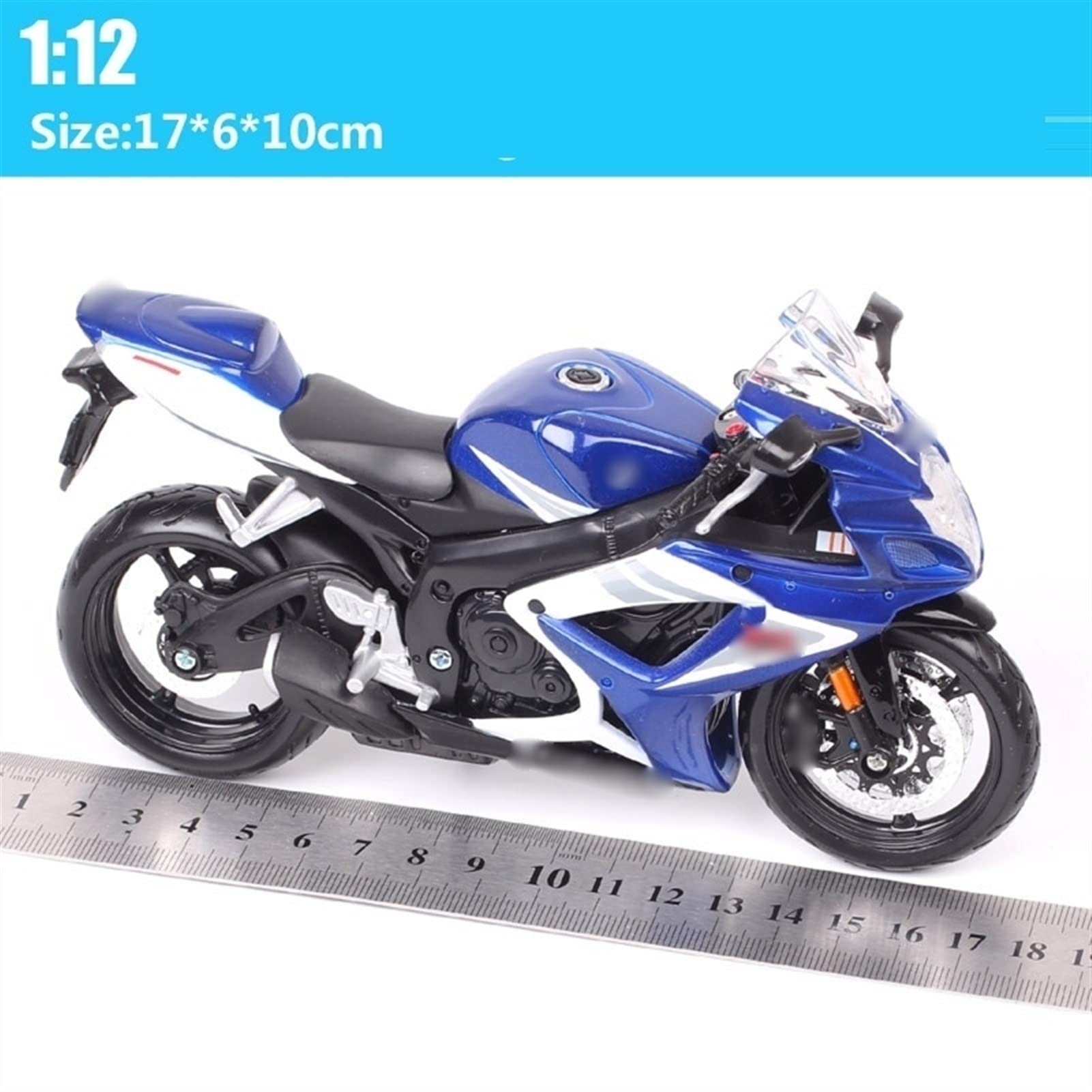 Maßstab 1:12 Für Suzuki GSX-R750 Diecast Model Motorcycle Racer Druckguss & Spielfahrzeuge Sport Moto Bike Kinderspielzeug