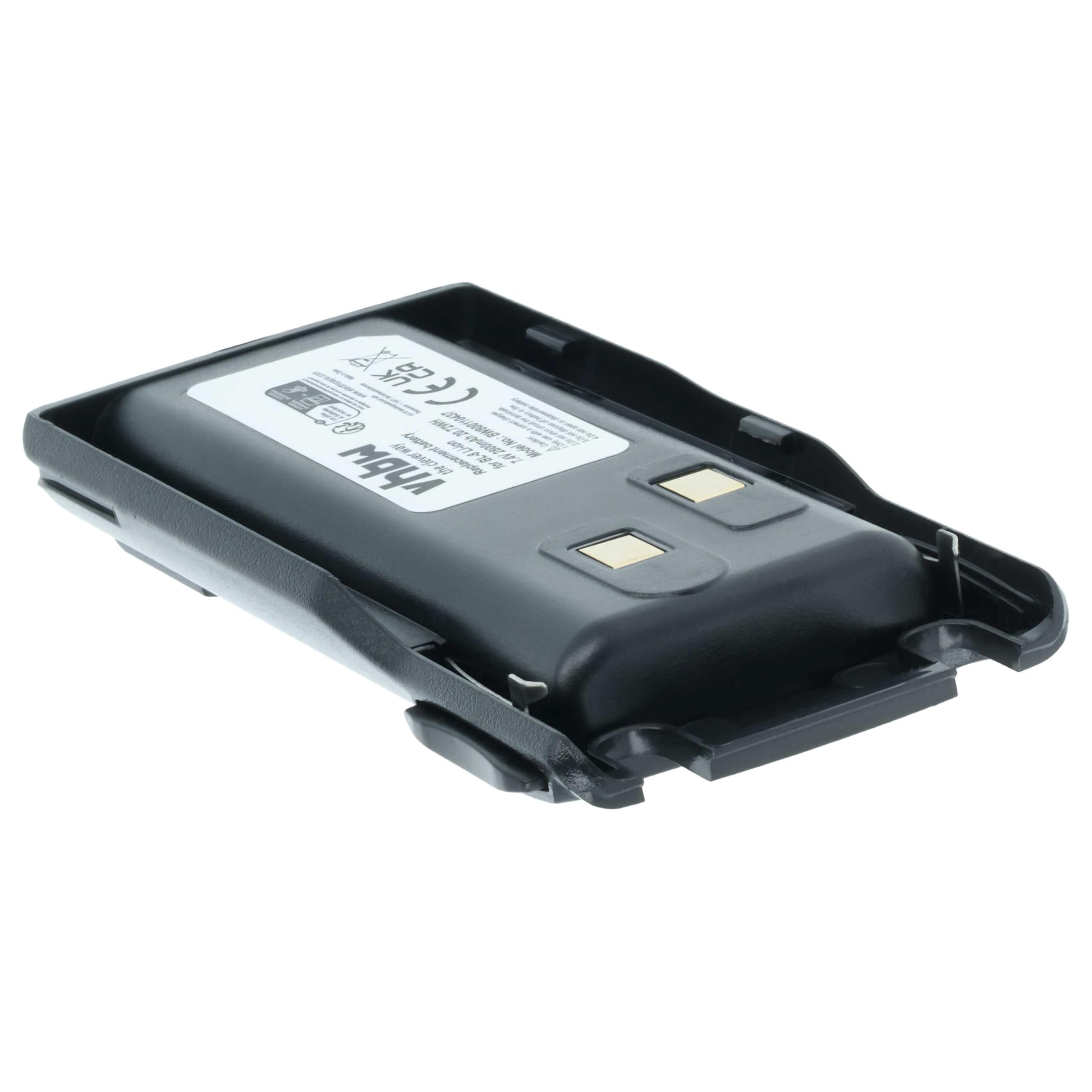 vhbw Bateria zamienna do Baofeng BL-8 do krótkofalówki, Walkie Talkie (2800 mAh, 7,4 V, litowo-jonowa)