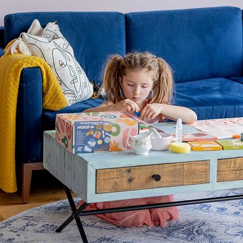 Miniatura 6 de Sculpd Kit de mosaico para niños, juego de manualidades de pintura para niños de 4 a 6 años, cerámica, incluye azulejos de mosaico, 1 juego de