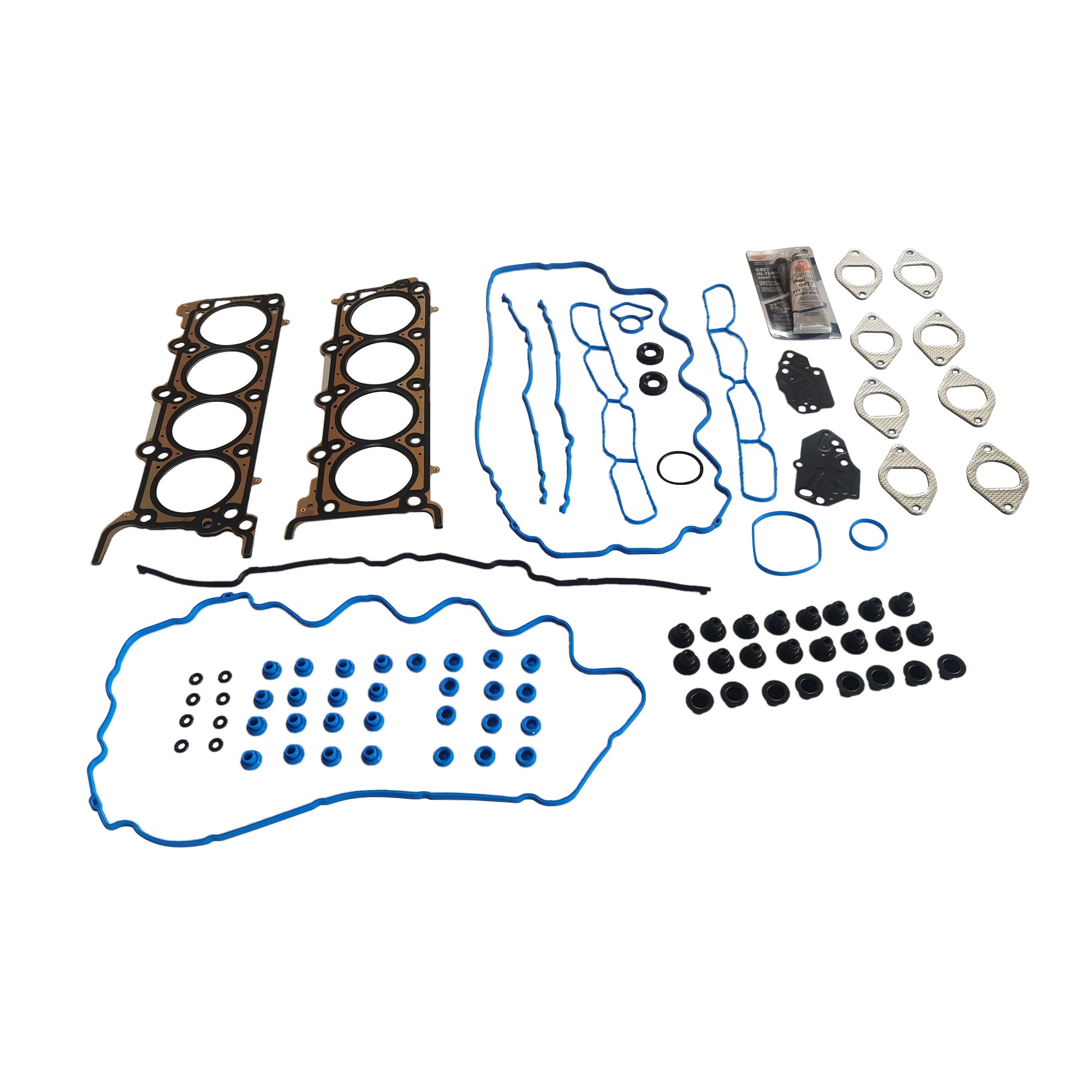Partsflow Engine Cylinder Head Gasket Set w/o Head Bolts For Ford Mustang 4.6L 281CID V8 SOHC (24 Valves) VIN.code "H" 2009-2010 OE#HS26308PT-2,T598331