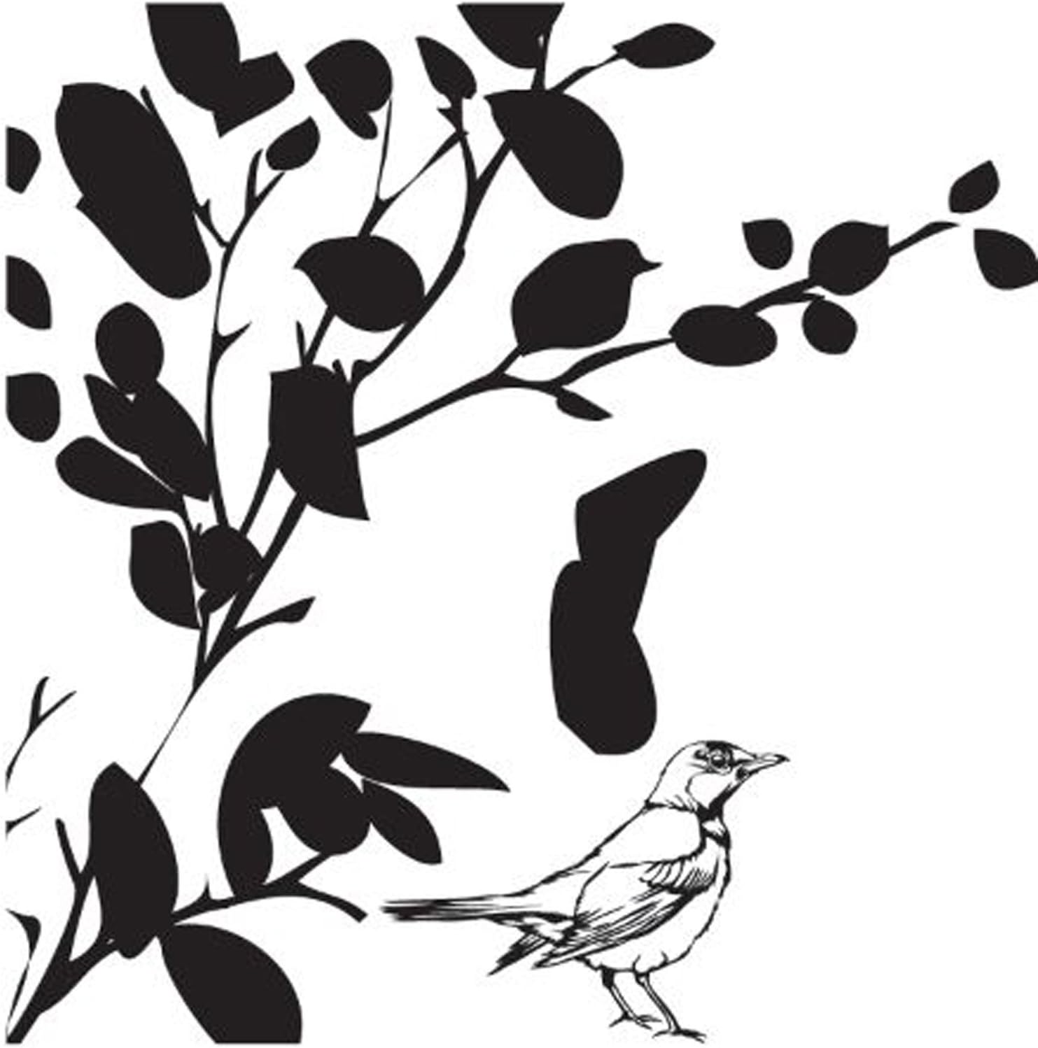 ART WAREHOUSE Blooming Tree Top Wood Rubber Stamp