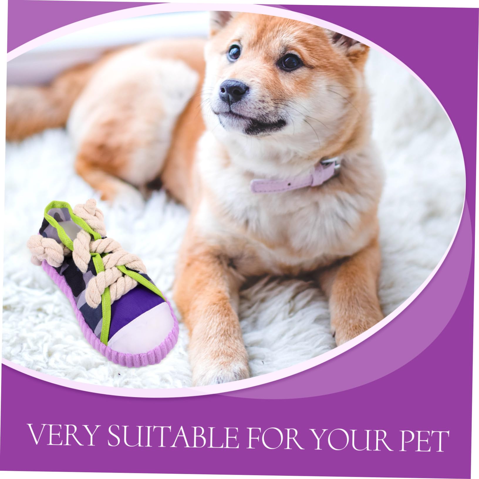 DOITOOL Juguetes para Morder Perros Interactivos Sonido, Tiras de Algodón Resistentes, Tamaño Pequeño, Juguete para Cachorros, Estimulación Dental y Diversión para Mascotas Pequeñas