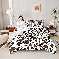 Vista 42 de Juego de edredón para niños, diseño de calavera de vaca, tamaño King, ropa de cama de madera de vaca para niños, niñas y hombres, decoración