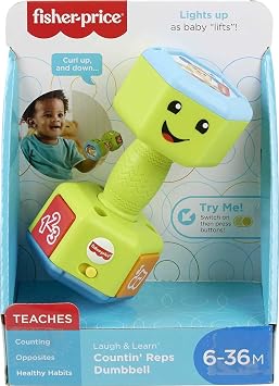 Fisher-Price Laugh & Learn Countin Reps Dumbbell