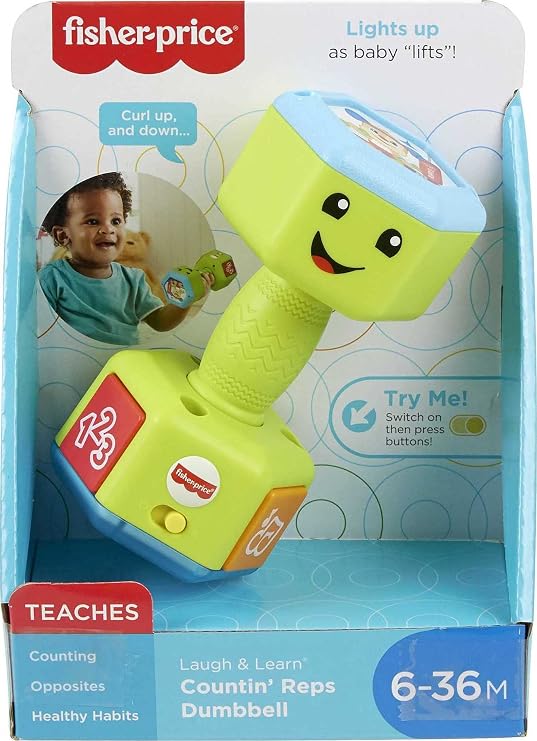 Fisher-Price Laugh & Learn Countin Reps Dumbbell