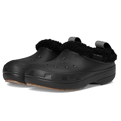 Crocs Classic Lined Shorty Clog Shoes Black