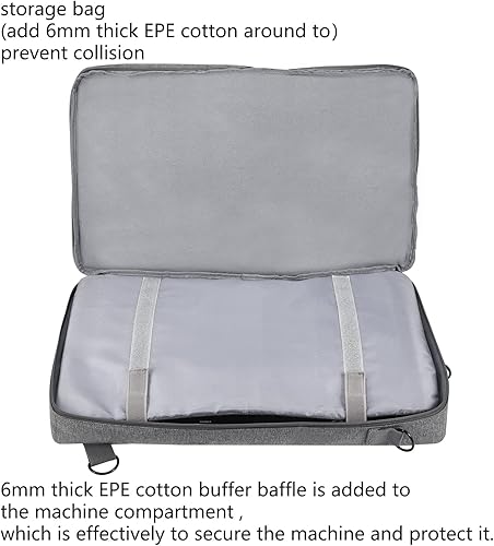 Miniatura 3 de Funda de transporte portátil compatible con DDJ-FLX4  DDJ-400  DDJ-SB3 controlador portátil y auriculares DJ (gris)