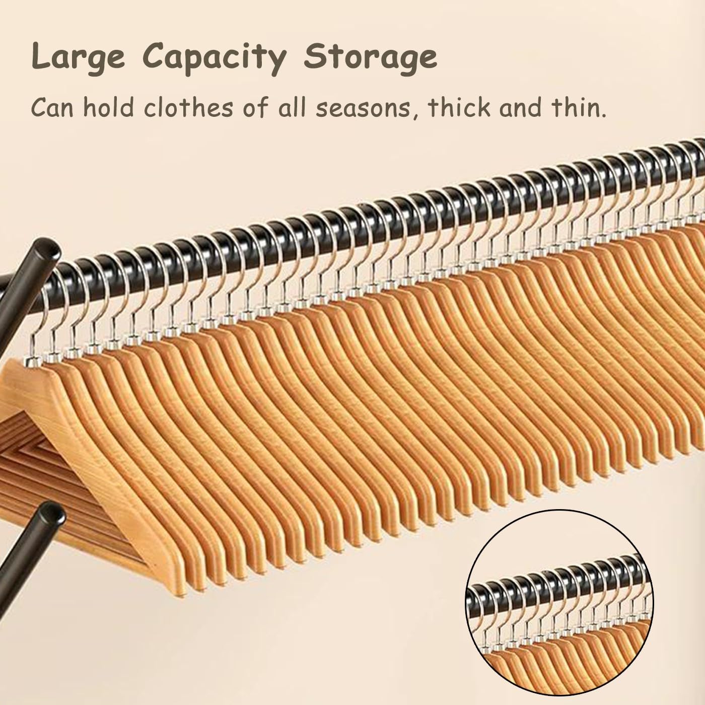 Freending Porte-manteau avec rangement à chaussures | Organisateur en métal robuste avec crochets et barres de suspension | Armoire d'entrée pour couloir | Solutions de rangement à domicile – 60/80