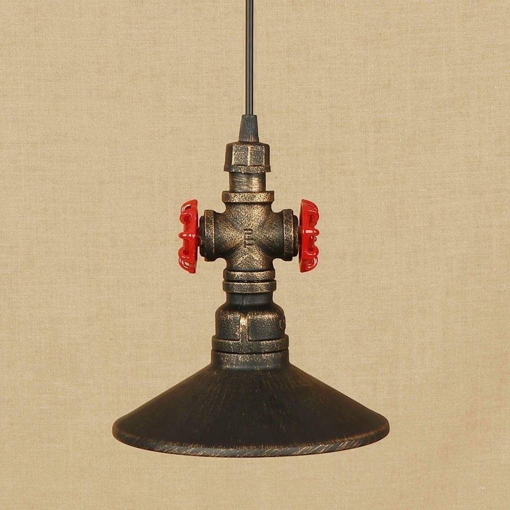 Pipada de Agua de Steampunk Pipada de tubería Luz Loft Metal lámpara Colgante de Metal Cafe rústico Restaurante de restaurantes Droplight Industria Accesorio de lámpara Colgante Linterna Colgar, luz