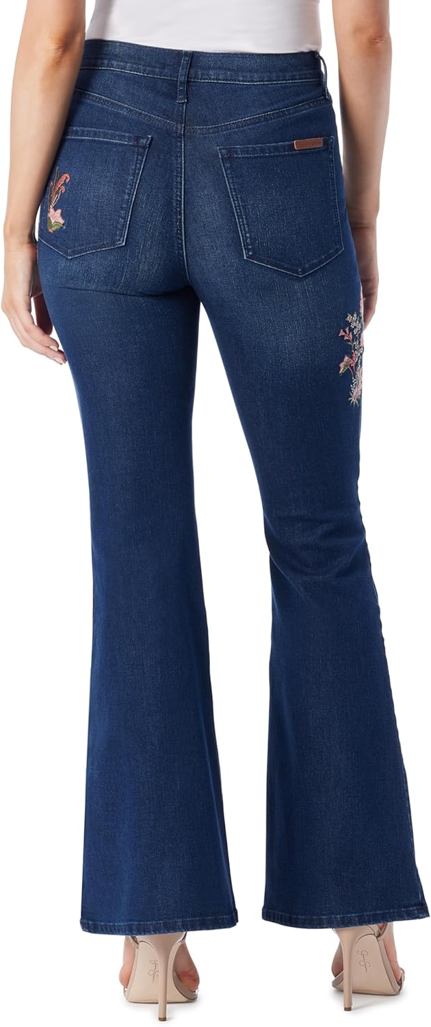 Jessica Simpson Womens Charmed High Rise Fitted Flare Jean Standard - Image 2