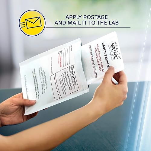 Miniatura 6 de Kit de prueba de radón para el hogar, detector de gas de radón de carbón fácil de usar para tranquilidad  Probador de radón aprobado por la EPA a
