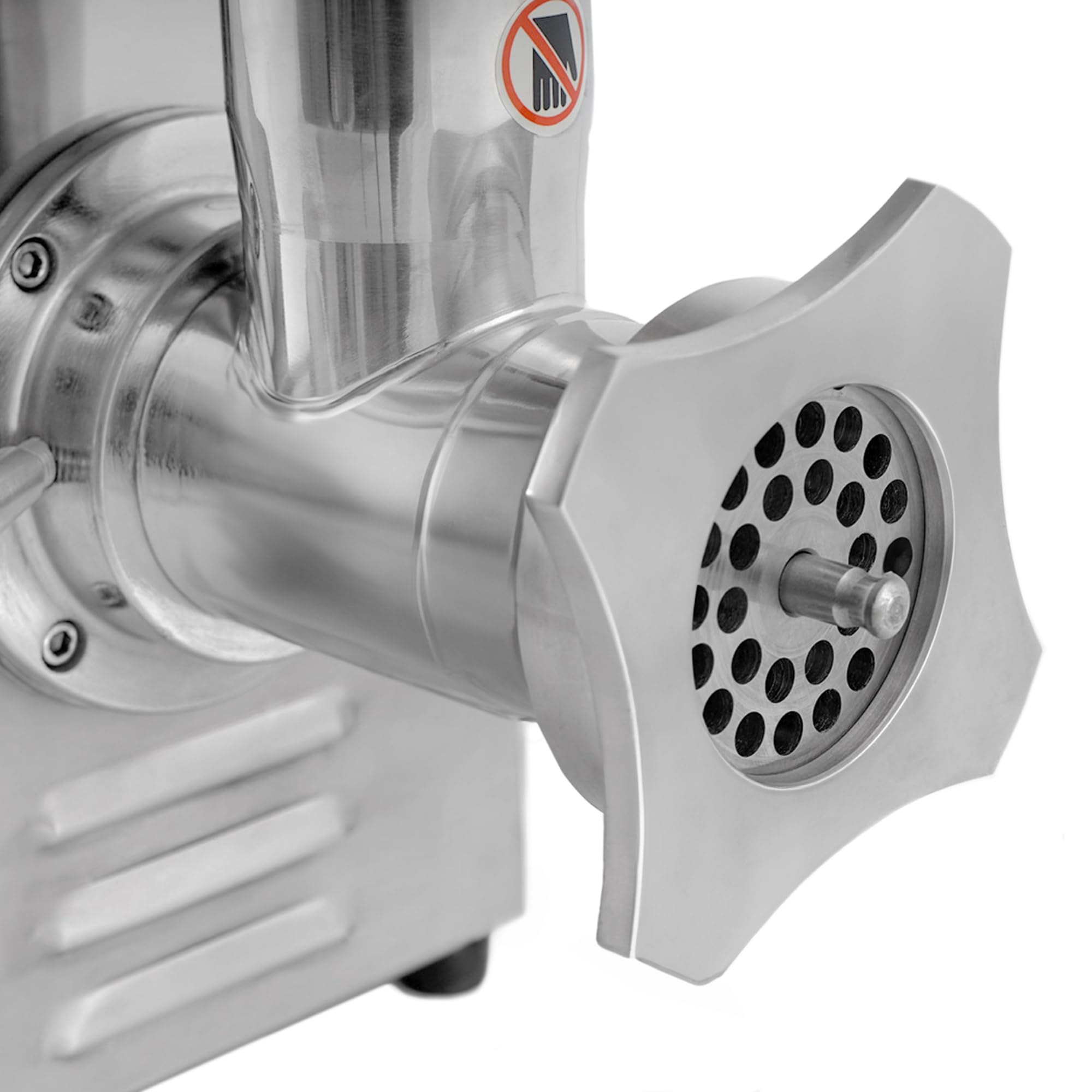 Mahlzeit Picadora Eléctrica de Carne Profesional de Acero Inoxidable | 750 W - 150 kg/h | Máquina para Embutir para Gastronomía | Embutidora | Máquina para Rellenar Salchichas, Picadora