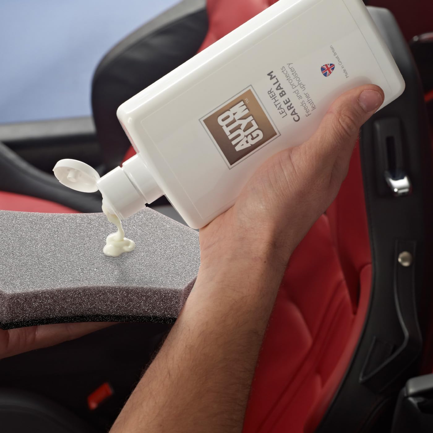 Autoglym Leather Care Balm (Baume d'Entretien pour le Cuir) - Protège et Préserve le Cuir des Voitures Contre l’Assèchement et les Fissures - 500ml