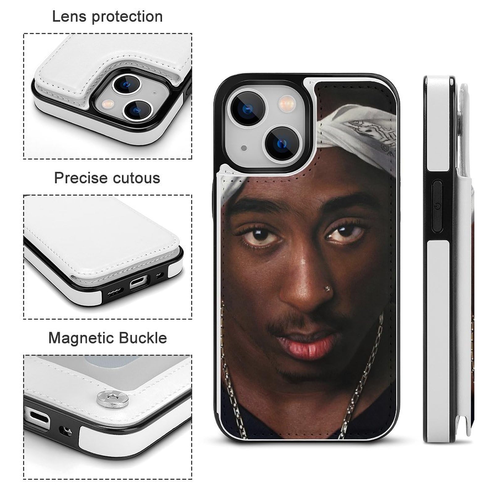 Amazon.co.jp: iPhoneX/XS ケース 2PAC Tupac 手帳型 アイフォン