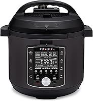 Instant Pot Pro 10-in-1 6 Quart Pressure Cooker Slow Cooker Sous Vide Yogurt Maker Black