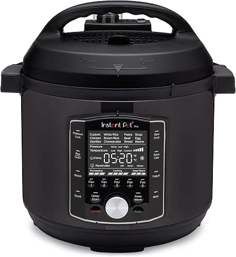 Instant Pot Pro 10-in-1 Pressure Cooker, Slow Cooker, Rice/Grain Cooker,