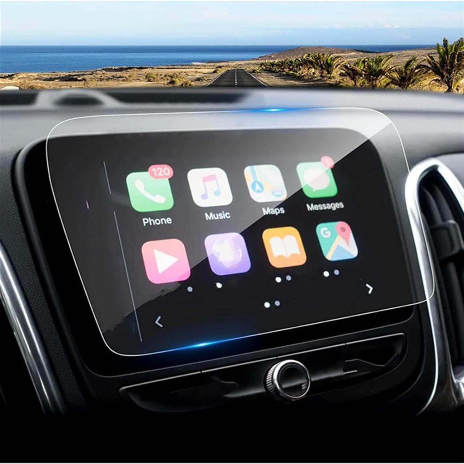 計器盤保護フィルム Compatible With Chevrolet For Equinox 2018 2019 8インチ対応 車