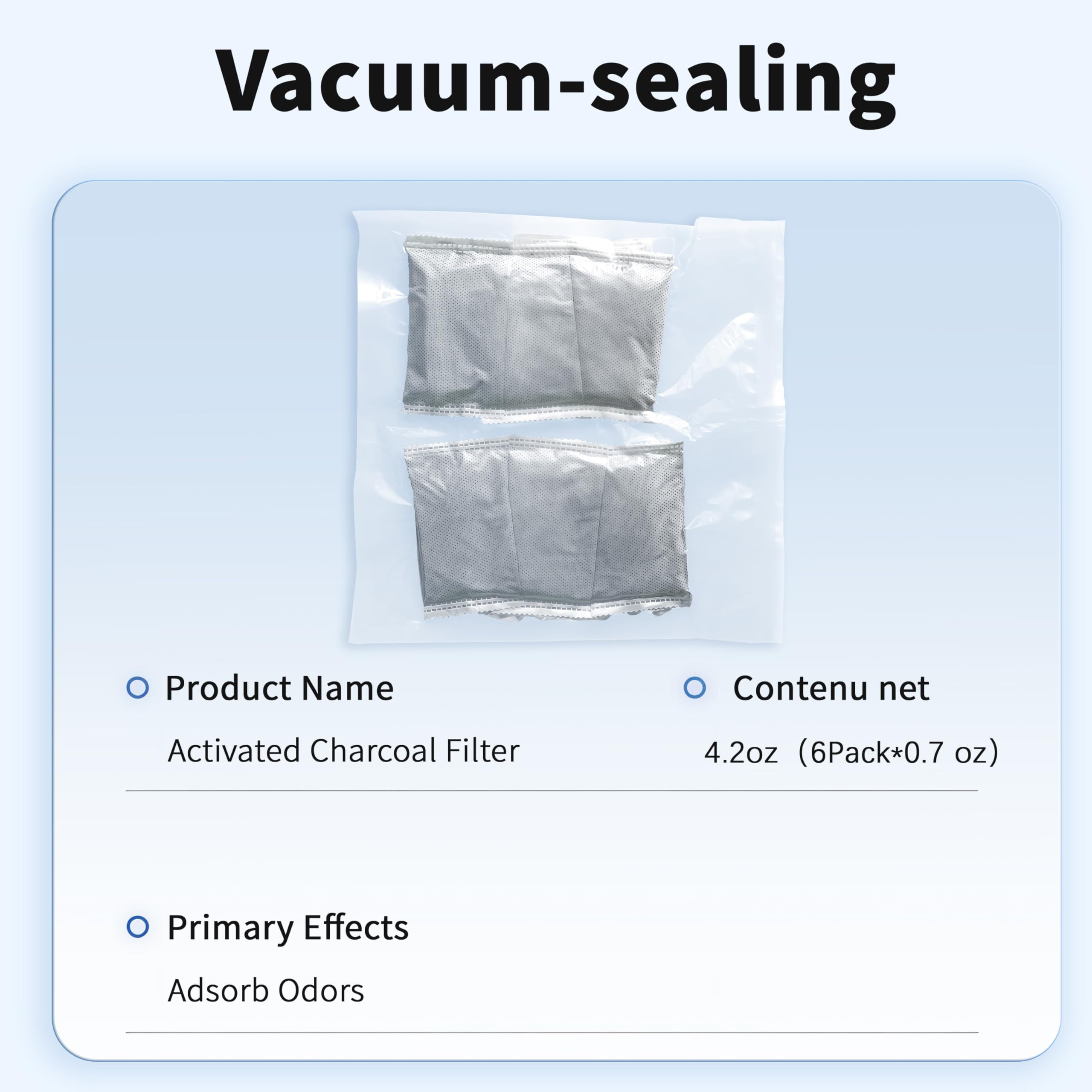 Marchul 6 filtri per lettiera per gatti, eliminatore di odori universale per lettiera chiusa per gatti, ricariche di filtri in carbone attivo naturale per il controllo degli odori nella lettiera