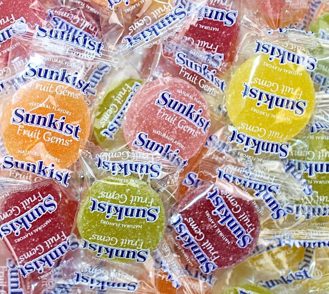 Fruit Gems candy – Assorted Citrus Flavors, 12oz Bulk Bag