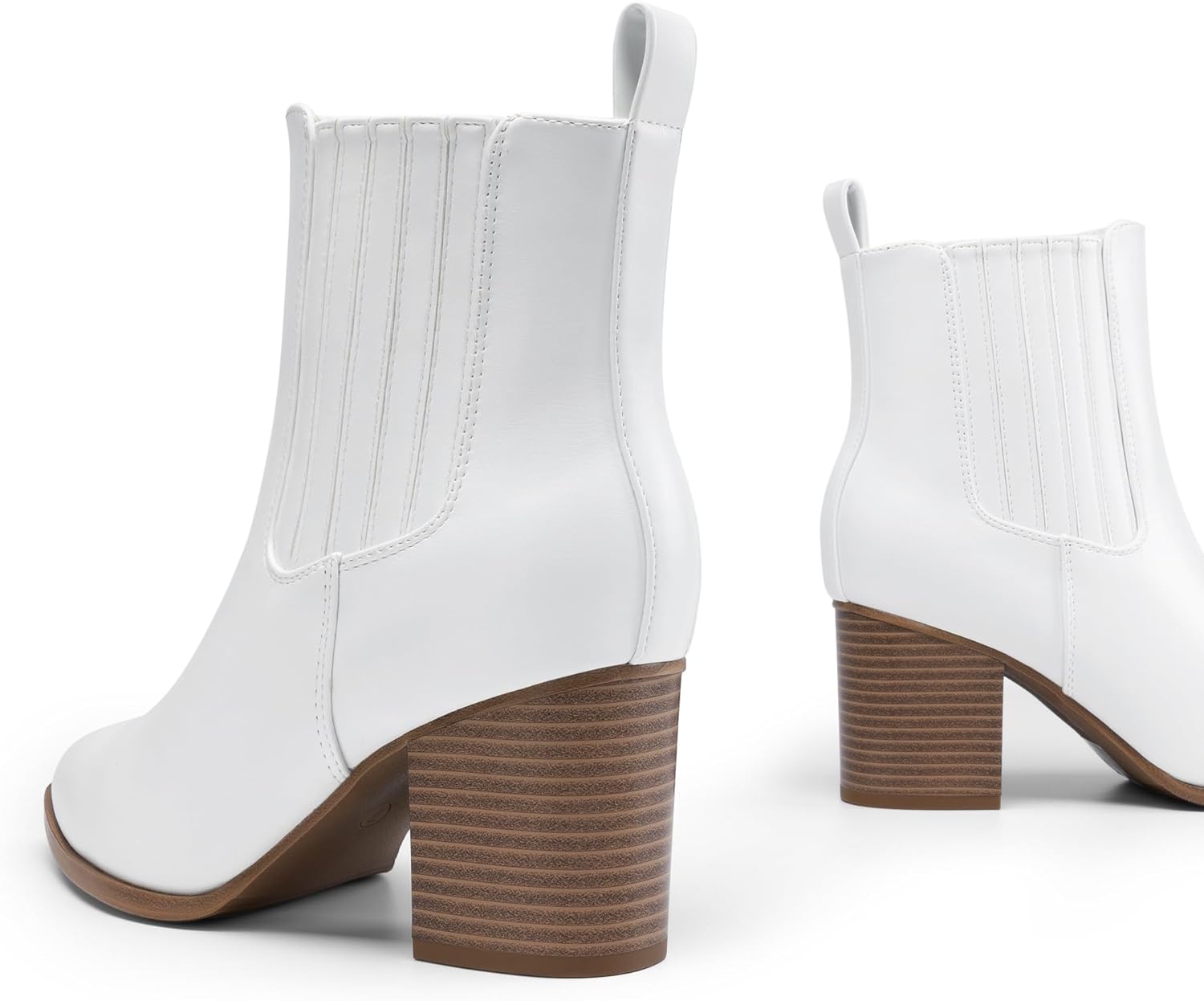 DREAM PAIRS Women's Ankle Boots Pointed Toe Chunky Block Heel Ankle Bootie Fall Short Booties Shoes - Image 6