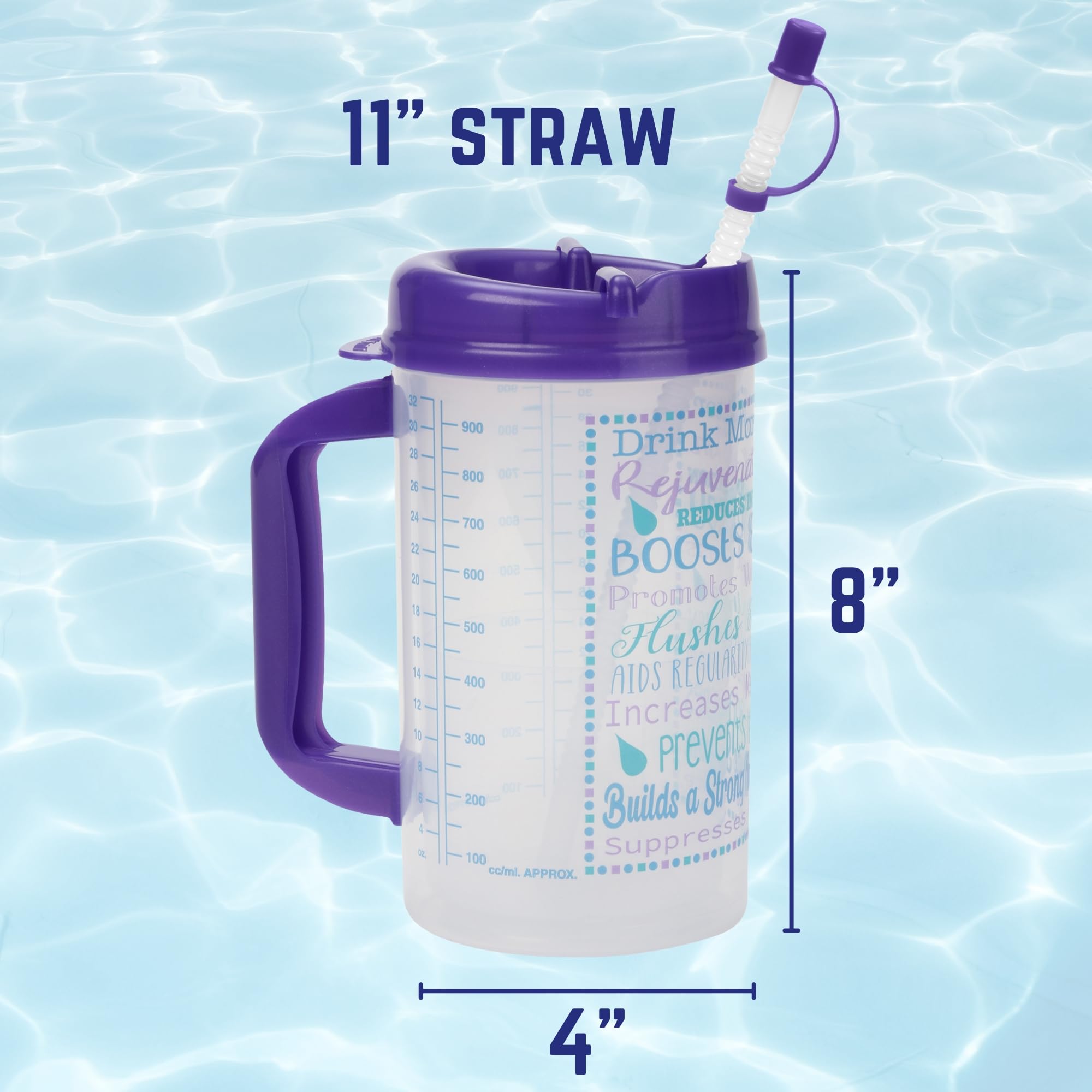 Amazon.com: Plum Hill Drink Water Tracking Hospital Cup for Daily