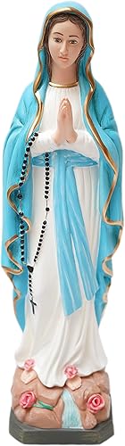 Estatua religiosa católica de Nuestra Señora de Lourdes Virgen María Santísima Madre Católica de Lourdes Colección Vittoria Made in Italy