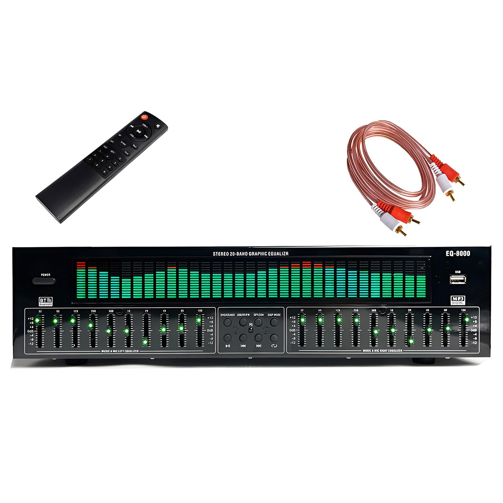 31-pasmowy cyfrowy korektor graficzny, analizator spektrum muzyki HiFi z 12 wzorami rytmicznymi i 10-segmentowym niezależnym strojeniem do studia nagraniowego i użytku DJ-a