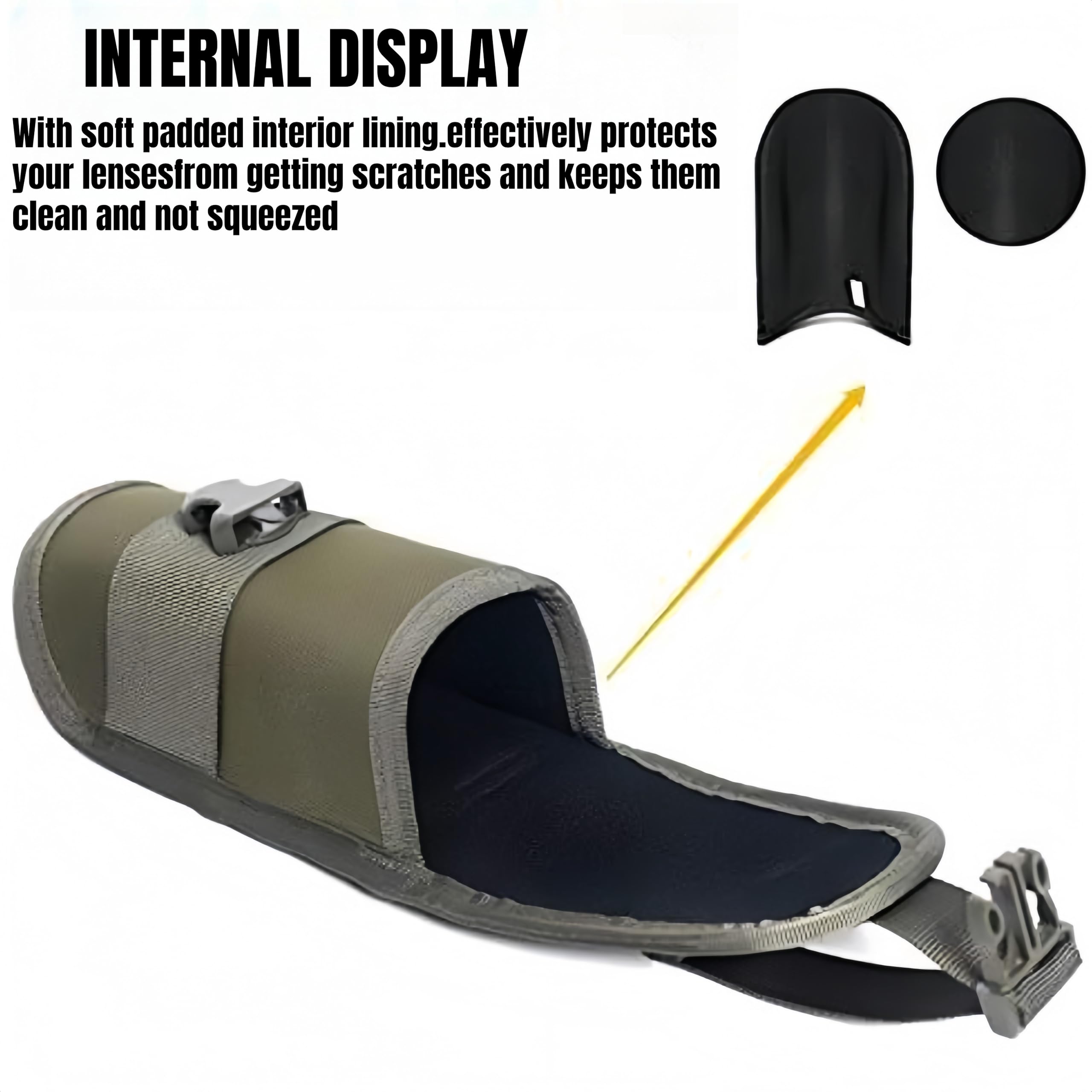 Custodia Rigida Per Occhiali ACEXIER Tattica - Sistema MOLLE, Impermeabile, Per Outdoor E Sport