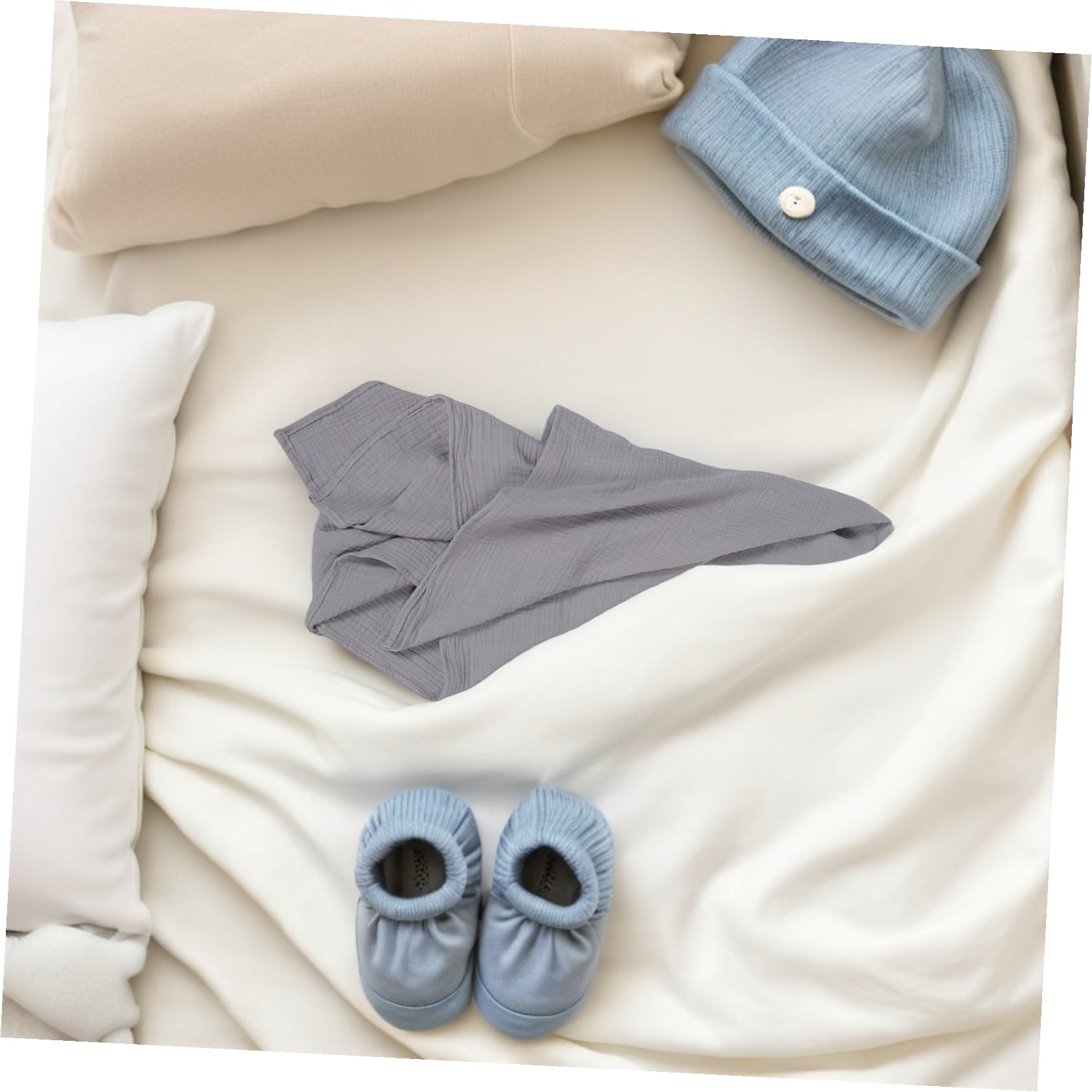 Mikinona 3 Pezzi Coperta Mussola per Ragazzo Ragazza Morbida e Traspirante Avvolgente per Nanna e Bagnetto di Swaddle per Ragazzo Ragazza Copertine Nursery Delicate per Sensibile