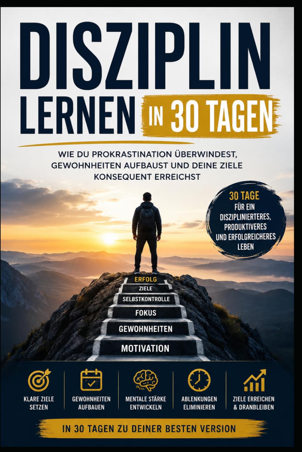 Disziplin lernen in 30 Tagen: Prokrastination überwinden, Gewohnheiten aufbauen und Ziele konsequent erreichen