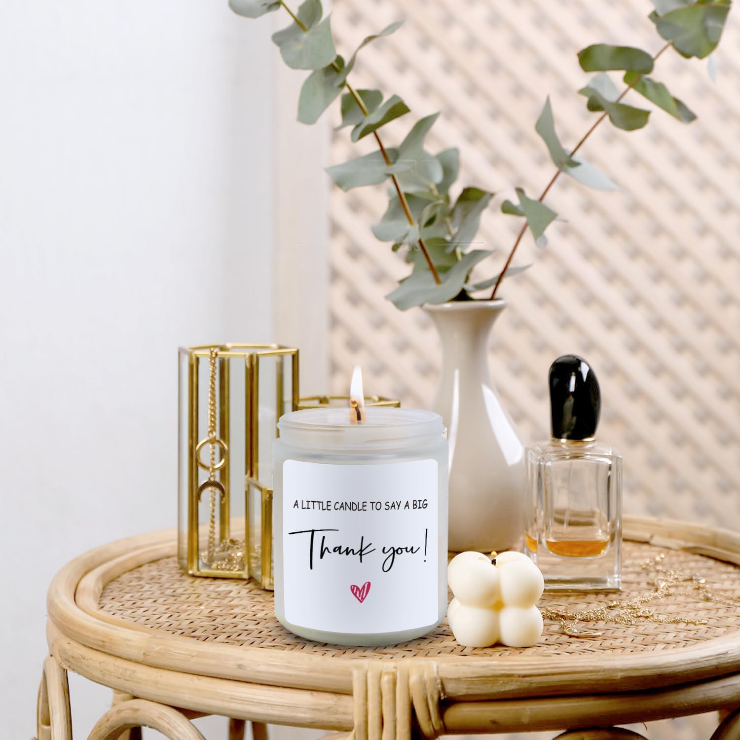 Thank You Gifts Hostess Gifts Appreciation Gifts for Friends Teacher Principal Bus Driver Nurse Doctor Neighbor Coworker - Lavender Scent Thank You Candle - 7 oz - Image 4