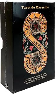 Vieux Monde Express Gassman Tarot de Marseille with Guide | Linen Finish | 78 Cards for Divination | Rigid Box for Storage |