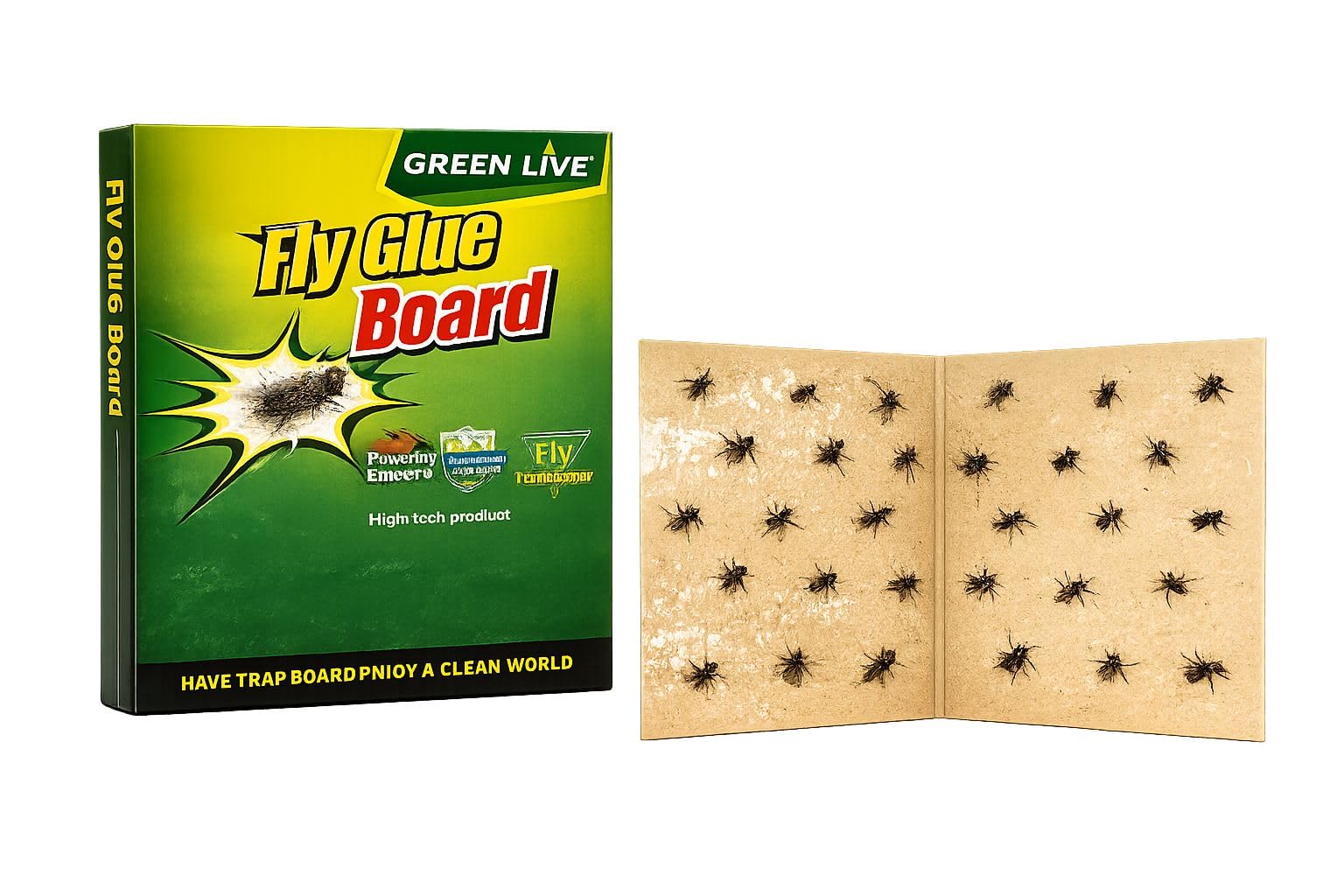Fly Glue Board Sticky Trap for Flies & Flying Insects, Non-Toxic Odorless Adhesive Fly Catcher, Easy-to-Use Indoor Pest Control Board for Home, Kitchen, Restaurant, Office & Farm (20)-image-22