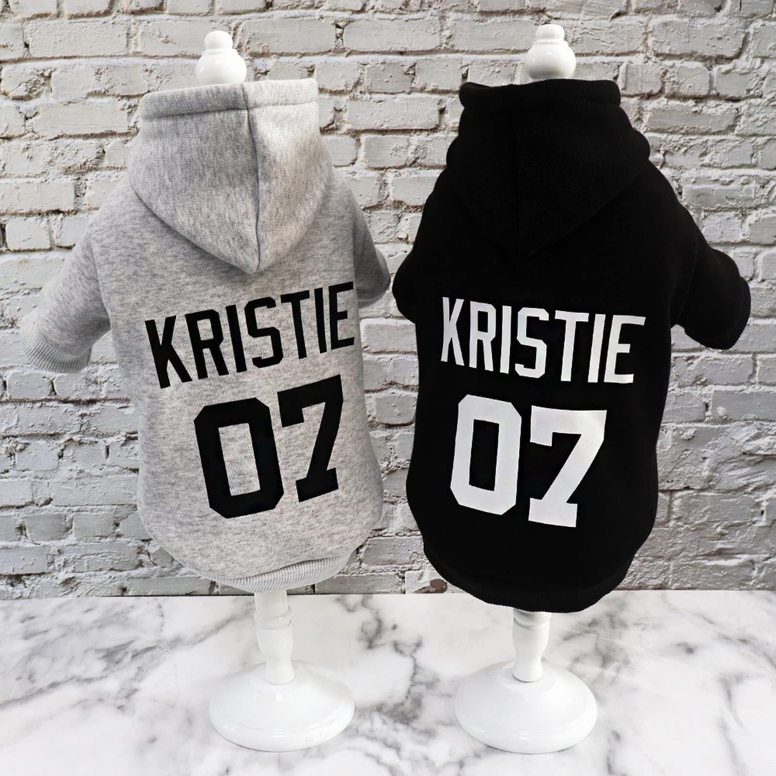 Sweat à Capuche pour Chien Personnalisé, Vêtement Hiver, Luxury Dog Clothes, Pull Grande Taille (2XL, Rose)