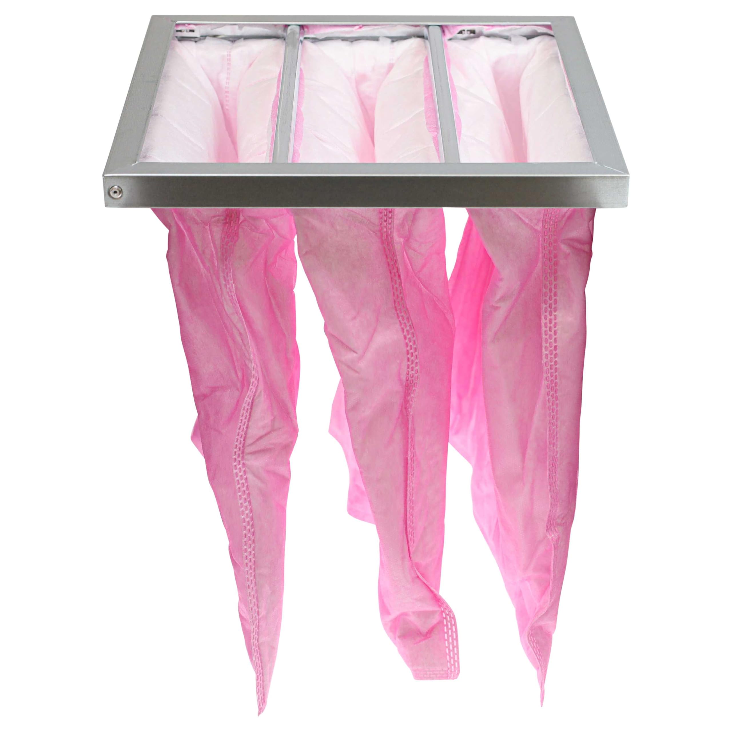 vhbw 5x Filtros de bolsa reemplaza Nilan F003997 para sistemas aire acondicionado y ventilación - Filtro F7, 28,7 x 28,7 x 36 cm rosa