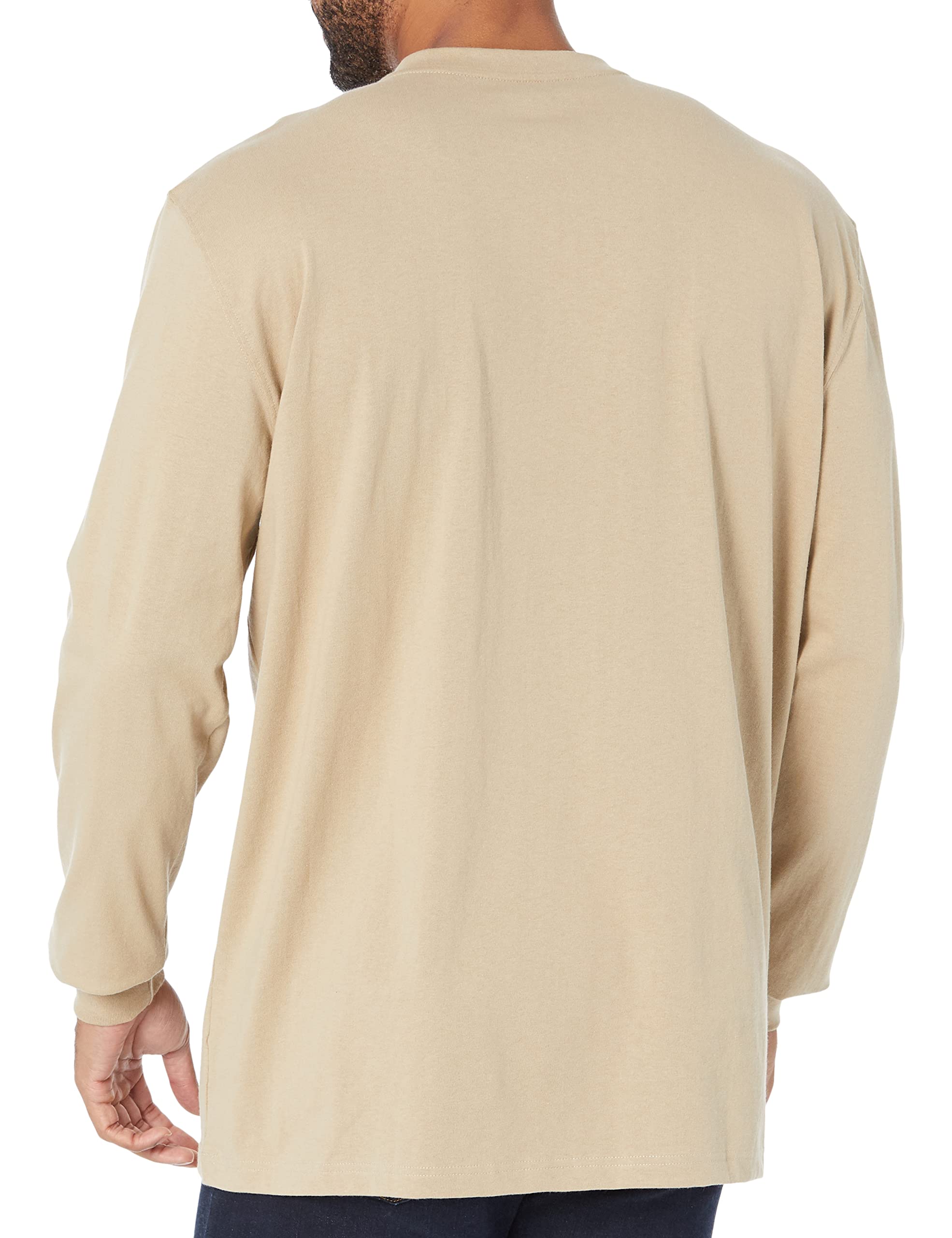 Dickies Long Sleeve Heavyweight Henley Henley de Manga Larga y Peso Pesado Hombre (Pack de 1)