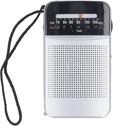 Radio de bolsillo portátil AM FM Receptor de onda corta, 2 radios de transistor a pilas AA, con recepción de largo alcance para uso en interiores,