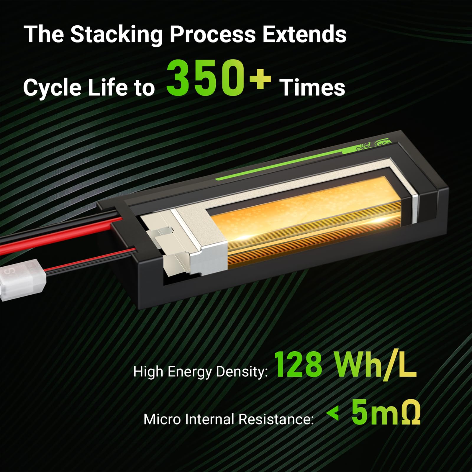 OVONIC Batteria LiPo 11.1V 3S 5200mAh 120C con spina TRA per RC Car RC Truck Aereo Elicottero Barca Auto Racing RC Hobby (2 pezzi)