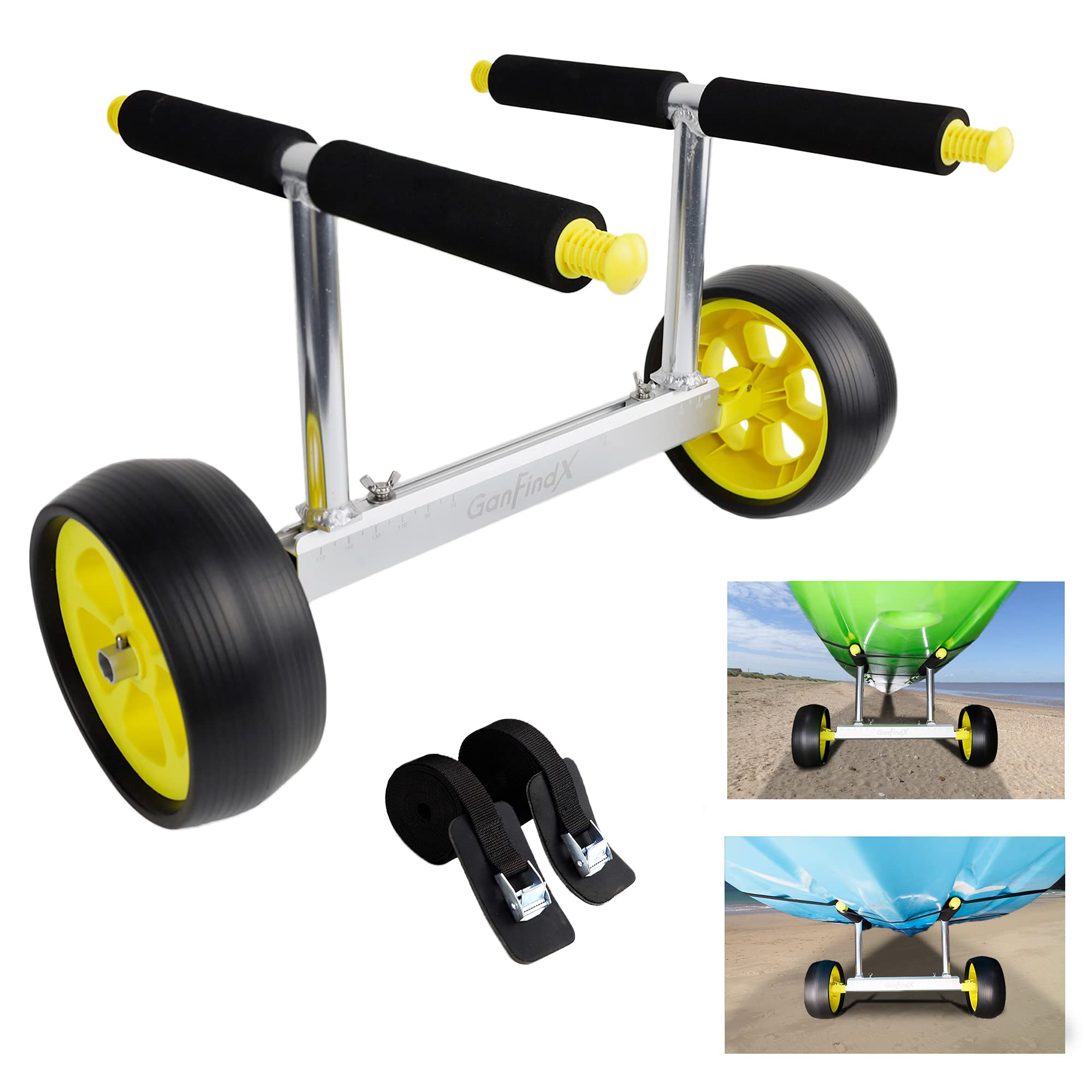Buy GanFindX Heavy Duty Kayak Cart for Carrying Kayaks and Canoes 100