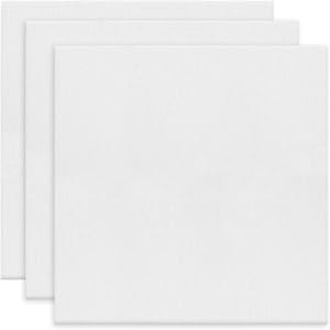 3 Pcs Painting Canvas Panels, Blank Cotton Canvas Panels Boards,15×15 Acrylic Oil Water Painting Board, Blank Canvas Stretcher Canvas Boards for Acrylic Painting, Oil Paint