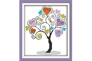 Maydear Family Tree Cross Stitch Kit for Adults