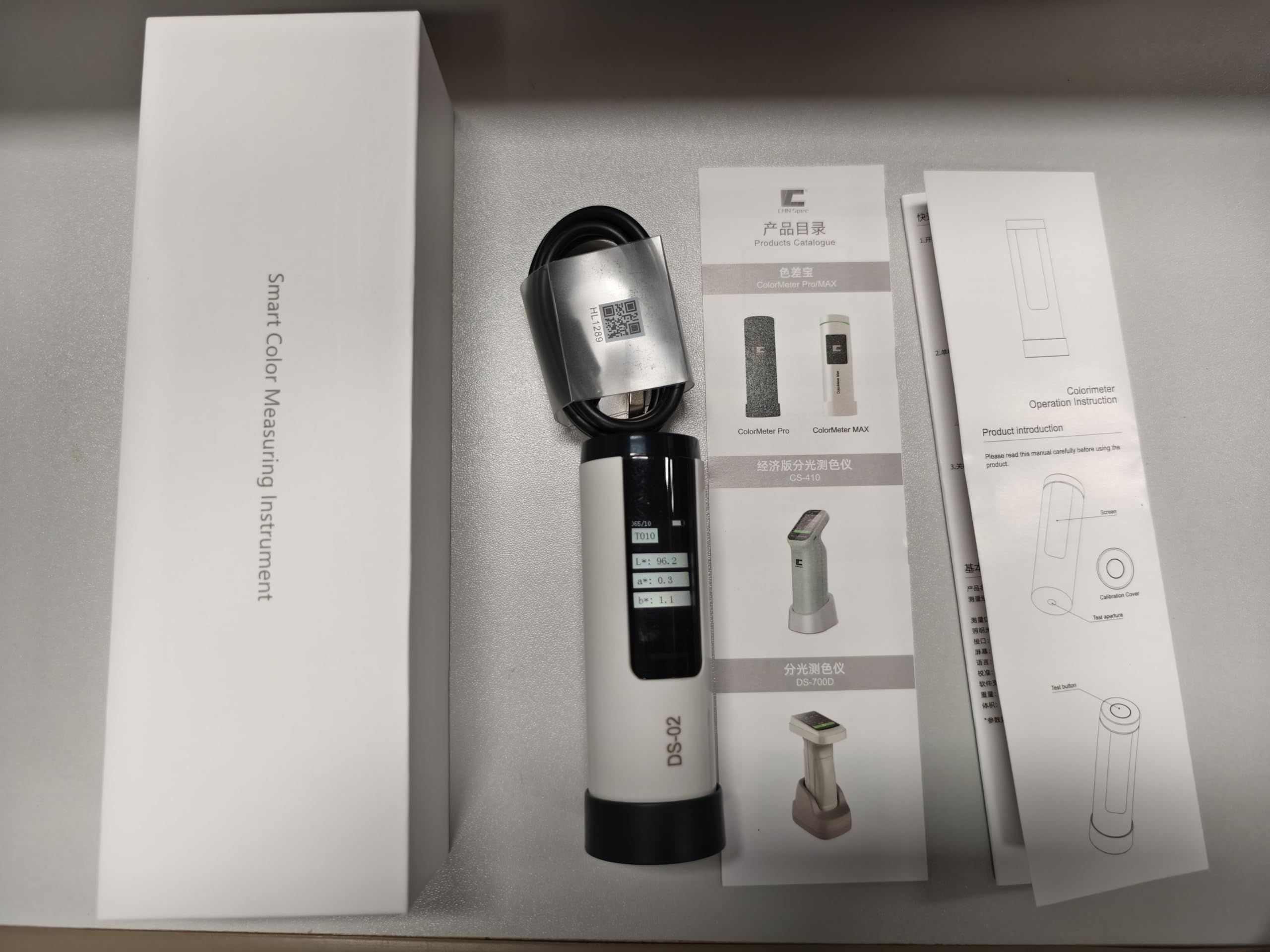 Taschenkolorimeter Tragbares Digitales Kolorimeter für Textilien, Leder, Hardware, Kompakte und Präzise Farbmessung für Profis (Weiß #-2)