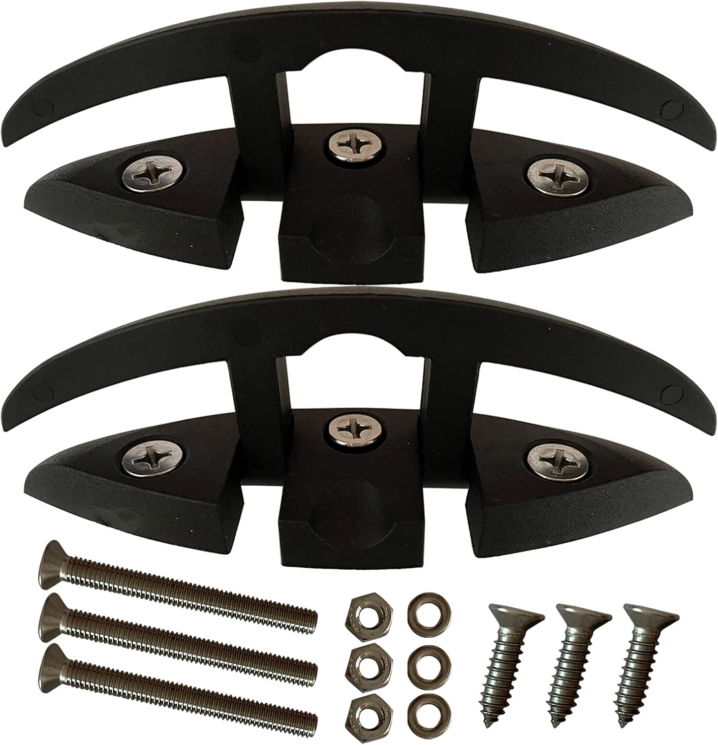 OSTARE Boat Cleats Black Folding Cleat 5" Flip Up Cleat